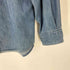 ランズエンド LANDS END 90-00S バンドカラー L/S デニム シャツ メンズ import:M
